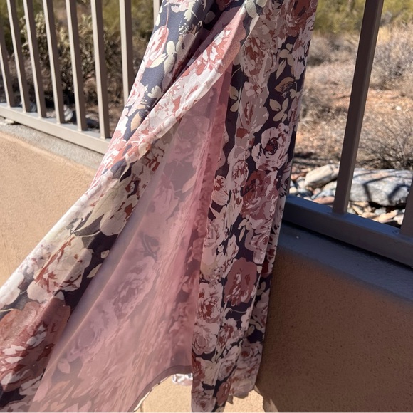 ⬇️ONETHELAND(True Bohemian)NWTWomen’s Long Dress S Greyish/Brown Pinkish Family - Picture 6 of 12